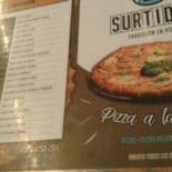 Pizzería El Surtidor Speisekarte