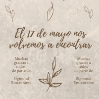 Sigmund Restaurante Carte