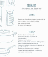 Sigmund Restaurante Carta