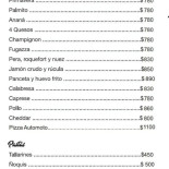 Confiteria Automoto menu