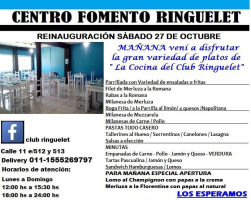 Club Ringuelet Carta