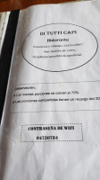 Di Tutti Capi Menu