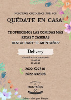 El Montañés Carte