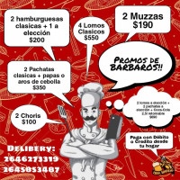 Barbaros Restobar Delivery Carte