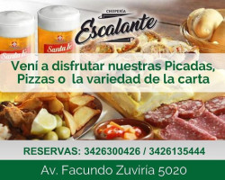 Choperia Escalante Carta