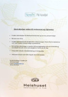 Aguaribay menu