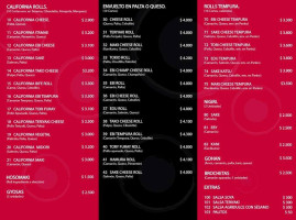 Nagoya Sushi Speisekarte