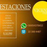 Vicenza Pizza Artesanal Carta