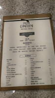 Pasta Canteen menu