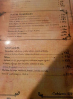Nelson Pinamar menu