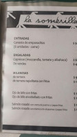 La Sombrilla menu