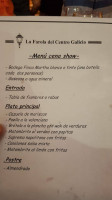 La Farola del Centro de Galicia menu