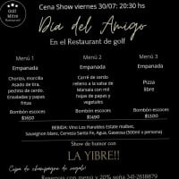 Golf Club Mitre Perez menu