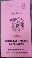 La Unica menu
