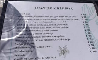 Lelé Del Río menu