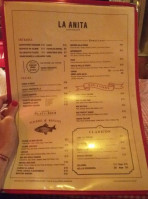 La Anita menu