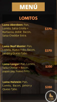 El Toro Burgers menu