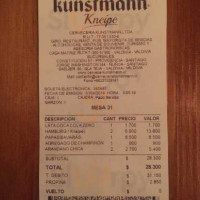 Kunstmann Kneipe food