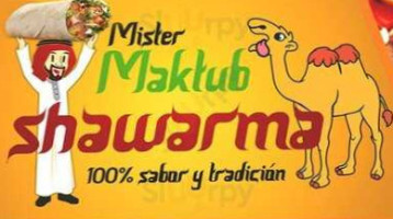 Mister Maktub Shawarma food