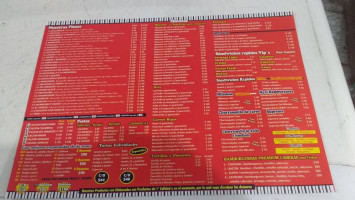 Del Mirador menu
