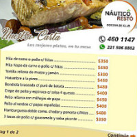 Nautico Resto menu