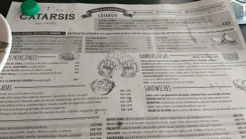 Catarsis menu