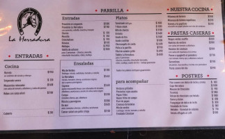 La Herradura menu