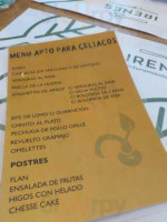 Comida Naturista Irene's menu