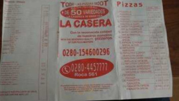 La Casera Pizzeria food
