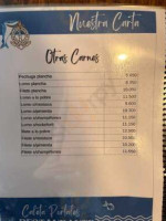 Caleta Portales menu