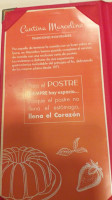 Cantina Marcelino menu