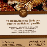 Parrillada La Tablita menu