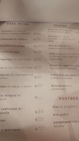 Vuela Manda menu