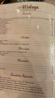 Málaga menu