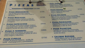 La Verità menu