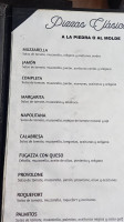 La San Martin menu