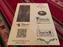 Café Potocchi Sucre menu