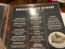 Pomodoro Rosso menu