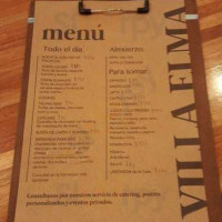 Villa Elma Café Carte