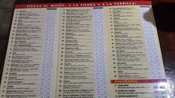 La Piu Bella Pizzeria menu