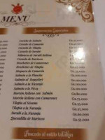 Puerto Pira menu