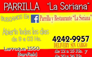 Parrilla La Soriana food