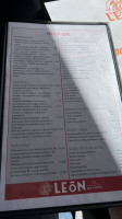 León Bistró menu