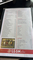 León Bistró menu