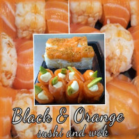 Black Orange Sushi And Wok food