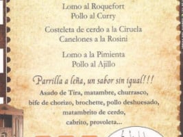 La Gauchada menu