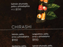 Ikkenai Sushi menu