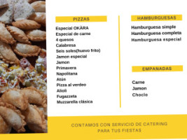 Pizzeria Okára menu