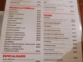 Lo De Nacho Pizzas menu