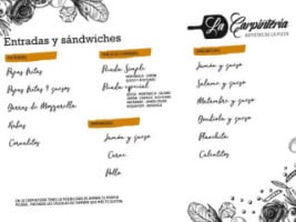 La Carpinteria Restó menu